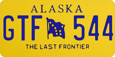 AK license plate GTF544