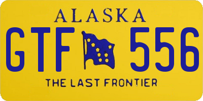 AK license plate GTF556