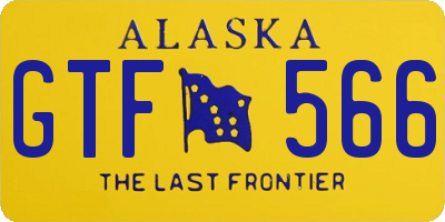 AK license plate GTF566