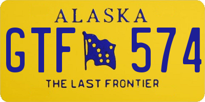 AK license plate GTF574