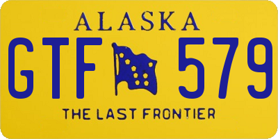 AK license plate GTF579