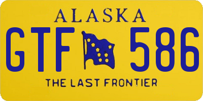 AK license plate GTF586