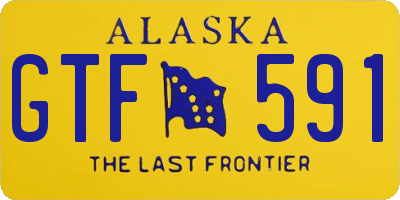 AK license plate GTF591