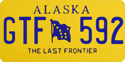 AK license plate GTF592