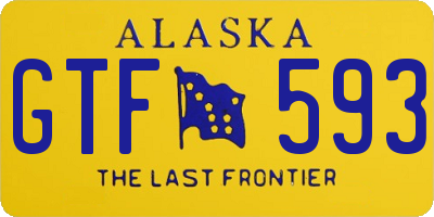 AK license plate GTF593