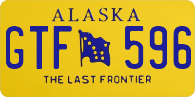 AK license plate GTF596