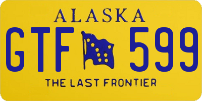 AK license plate GTF599