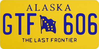 AK license plate GTF606