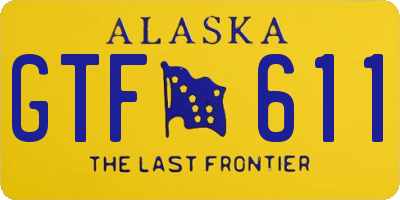 AK license plate GTF611