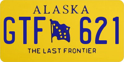 AK license plate GTF621