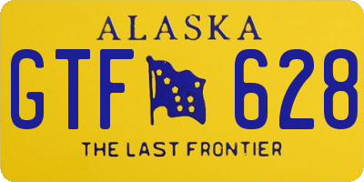 AK license plate GTF628