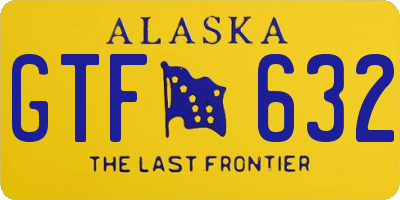 AK license plate GTF632