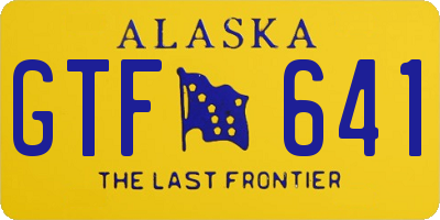 AK license plate GTF641