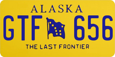 AK license plate GTF656