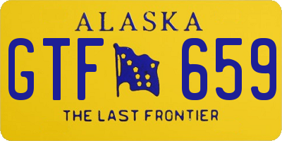 AK license plate GTF659