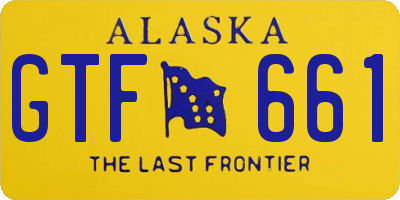 AK license plate GTF661