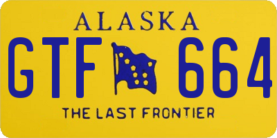 AK license plate GTF664