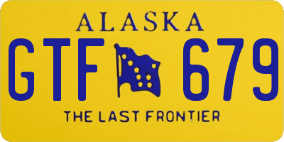 AK license plate GTF679