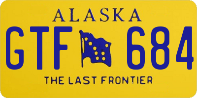 AK license plate GTF684