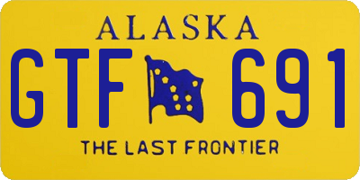 AK license plate GTF691