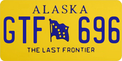 AK license plate GTF696