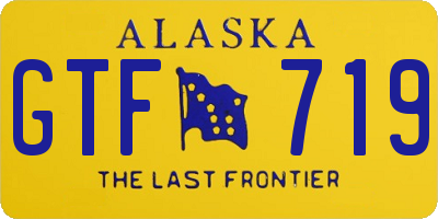 AK license plate GTF719