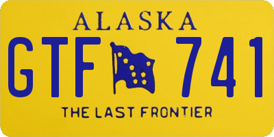 AK license plate GTF741