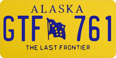 AK license plate GTF761