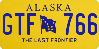 AK license plate GTF766