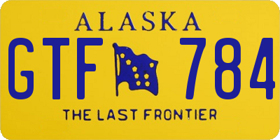 AK license plate GTF784