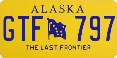 AK license plate GTF797