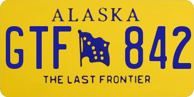 AK license plate GTF842