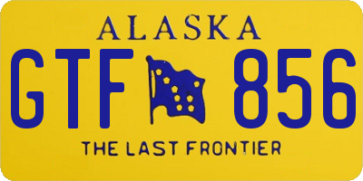 AK license plate GTF856