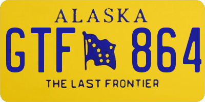 AK license plate GTF864