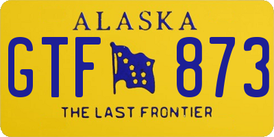 AK license plate GTF873