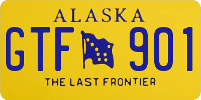 AK license plate GTF901