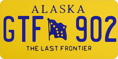 AK license plate GTF902