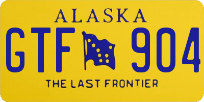 AK license plate GTF904