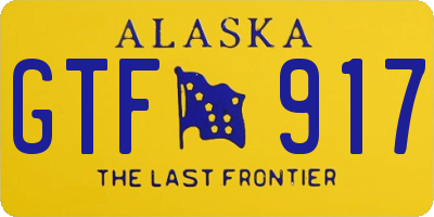 AK license plate GTF917