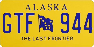 AK license plate GTF944