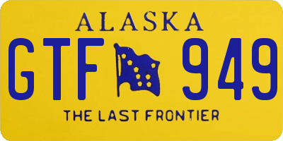 AK license plate GTF949