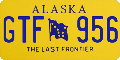 AK license plate GTF956