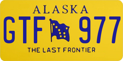 AK license plate GTF977