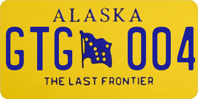 AK license plate GTG004