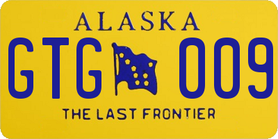 AK license plate GTG009