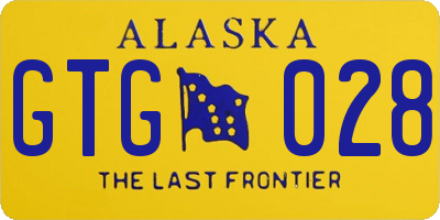 AK license plate GTG028