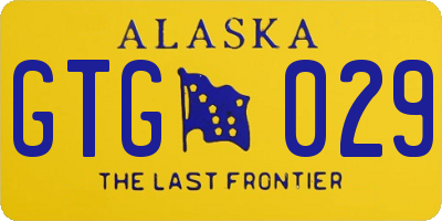 AK license plate GTG029