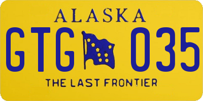 AK license plate GTG035