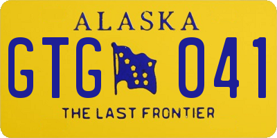 AK license plate GTG041