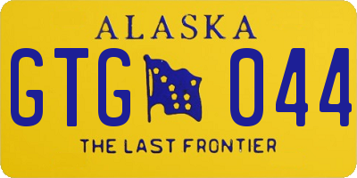 AK license plate GTG044